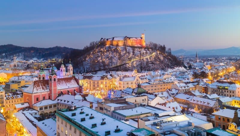 Adventné Slovinsko s návštevou romantického jazera Bled