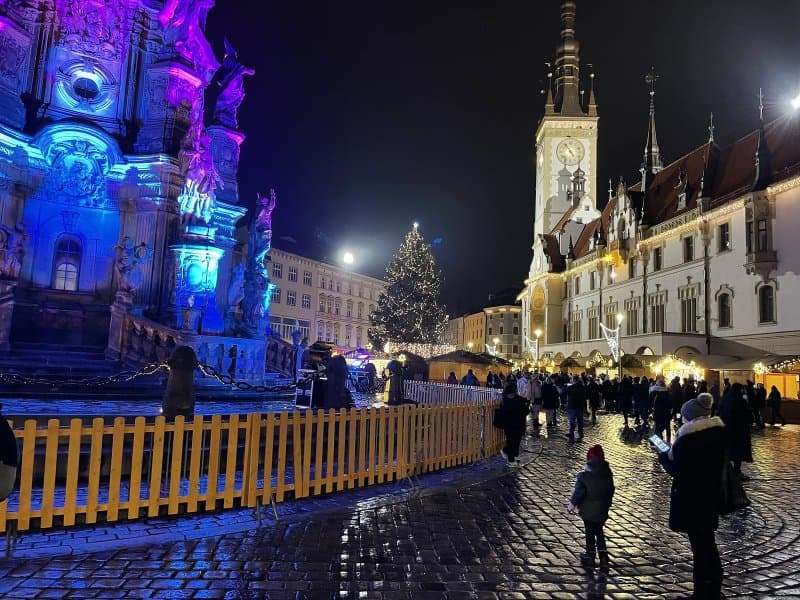Okúzľujúci advent v Olomouci, v meste fontán