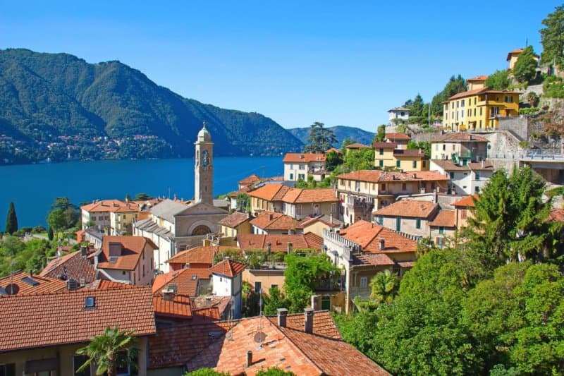Jazero Lago di Como, miesto pravých romantikov
