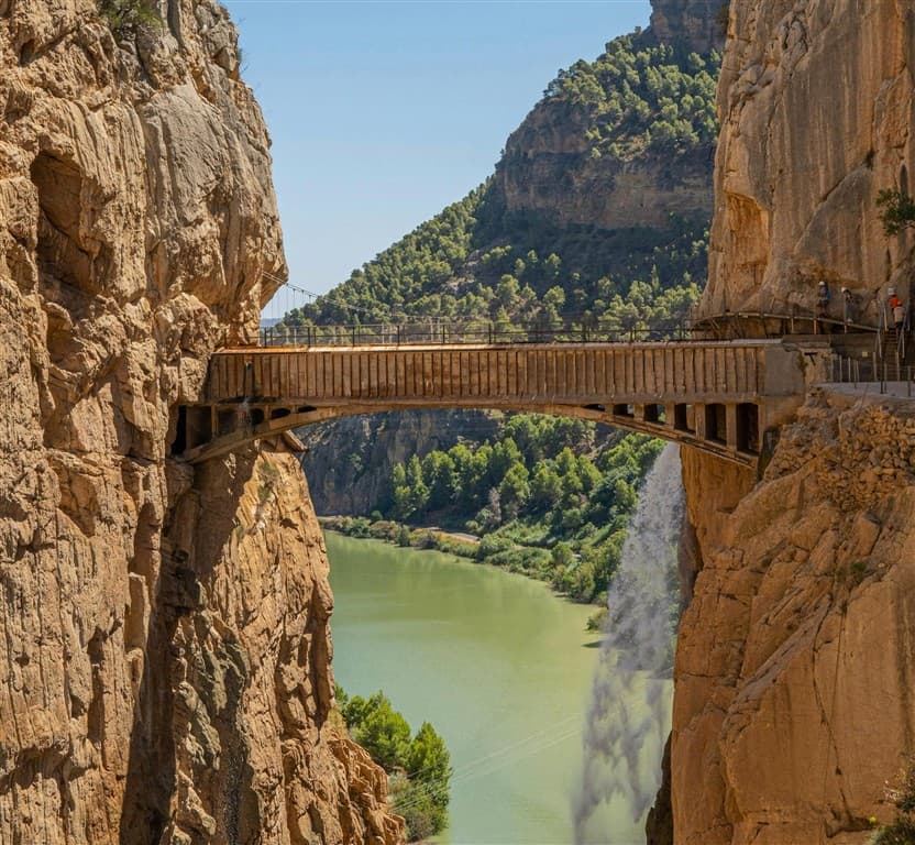 Caminito del Rey chodník v Andalúzii.