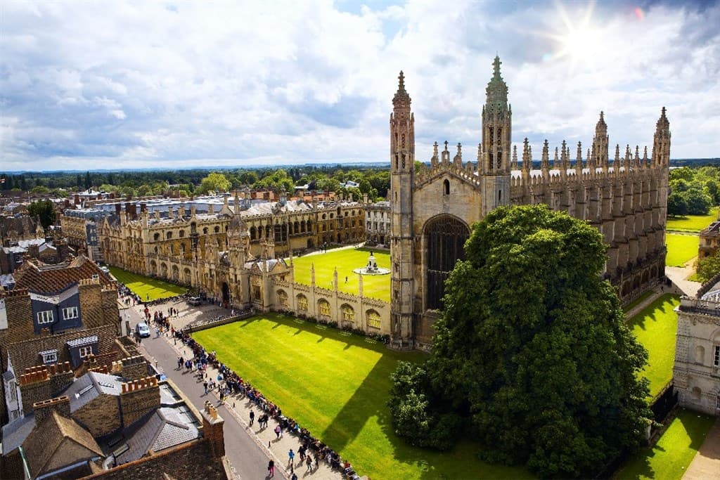 Pohľad na Univerzitu Cambridge