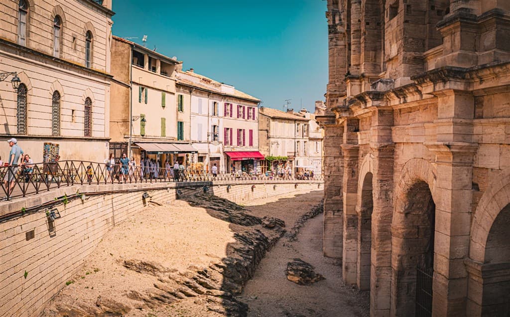 Historické mesto Arles.