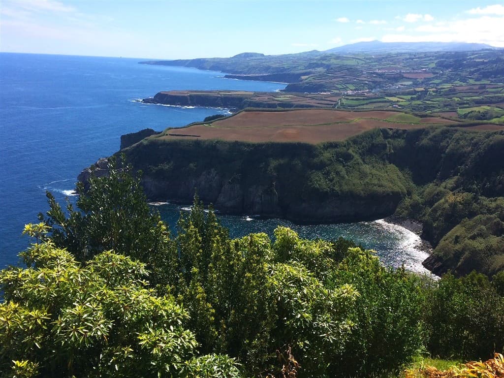 Prírodné scenérie a vyhliadky na ostrove Sao Miguel, Azory