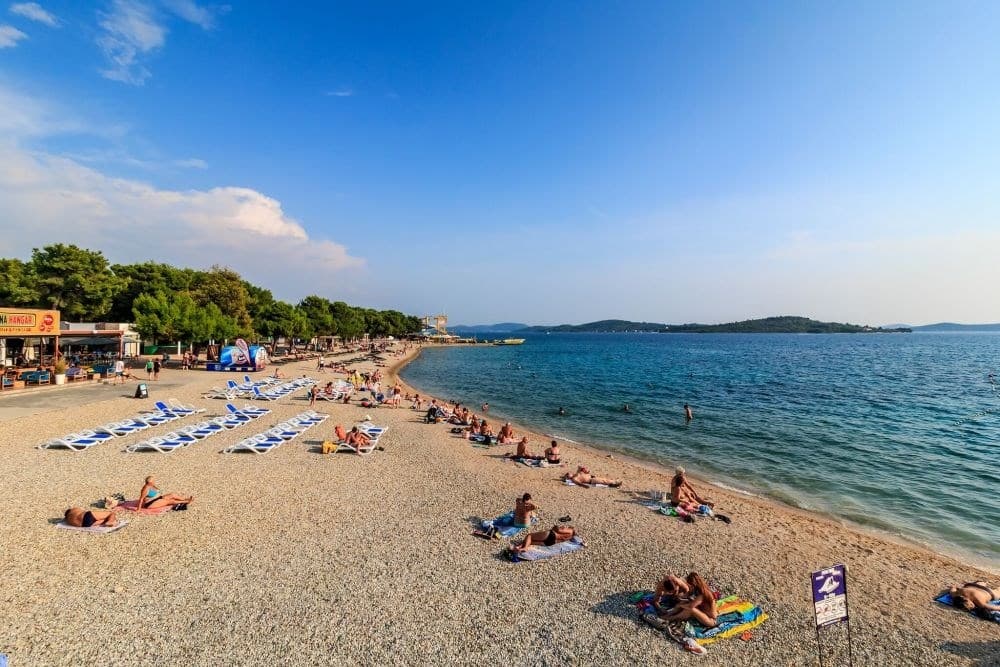 Dlhá pláž v hoteli Olympia