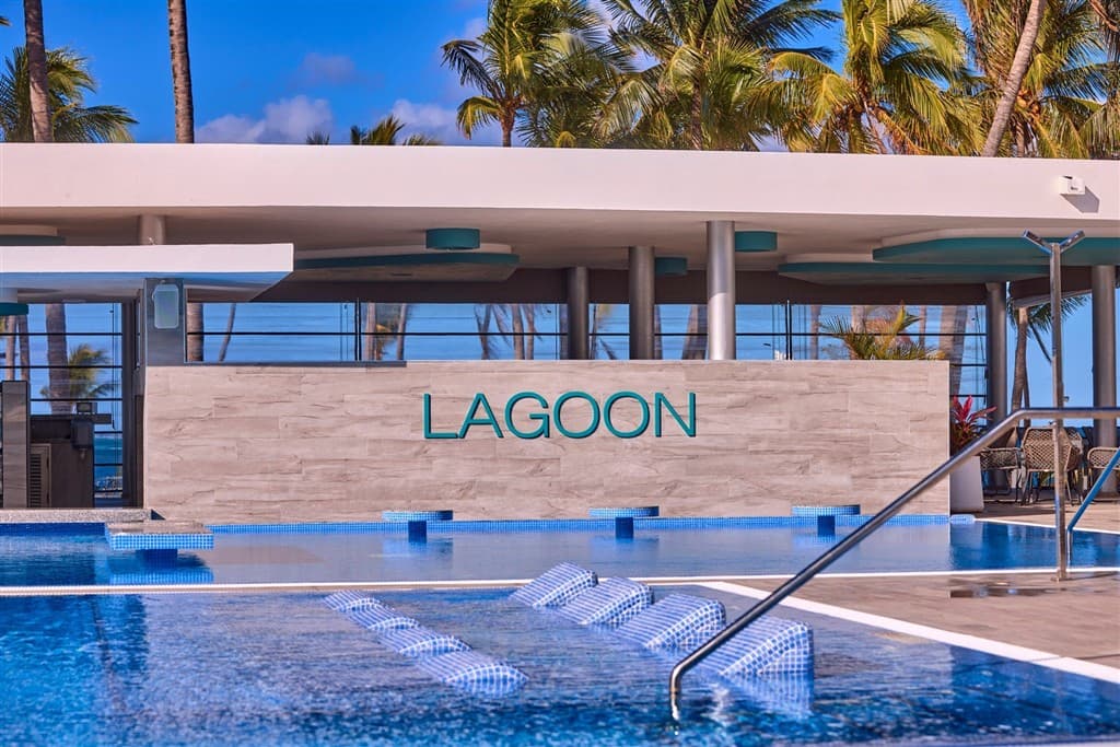 Swim up bar