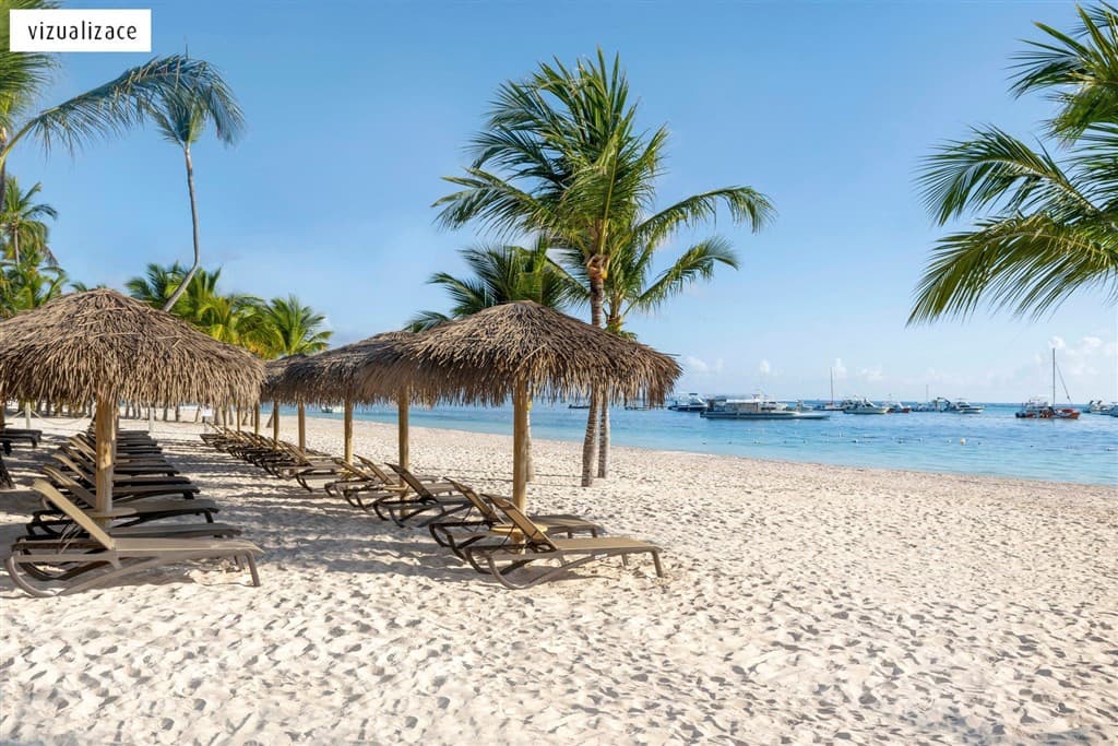 Pláž pri časti Lopesan Costa Bavaro