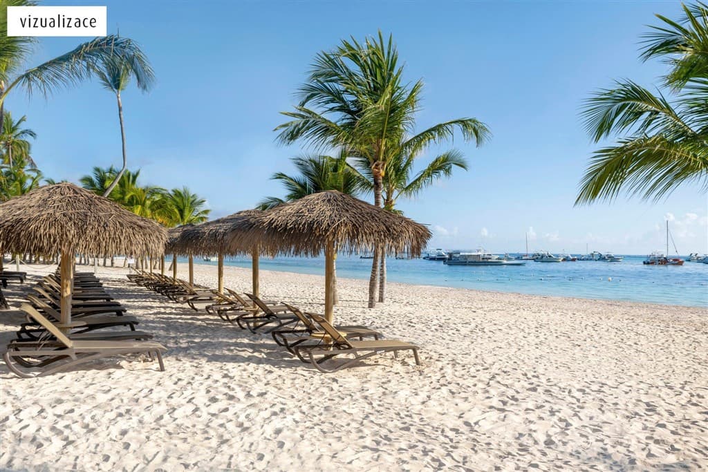 Pláž pri časti Lopesan Costa Bavaro