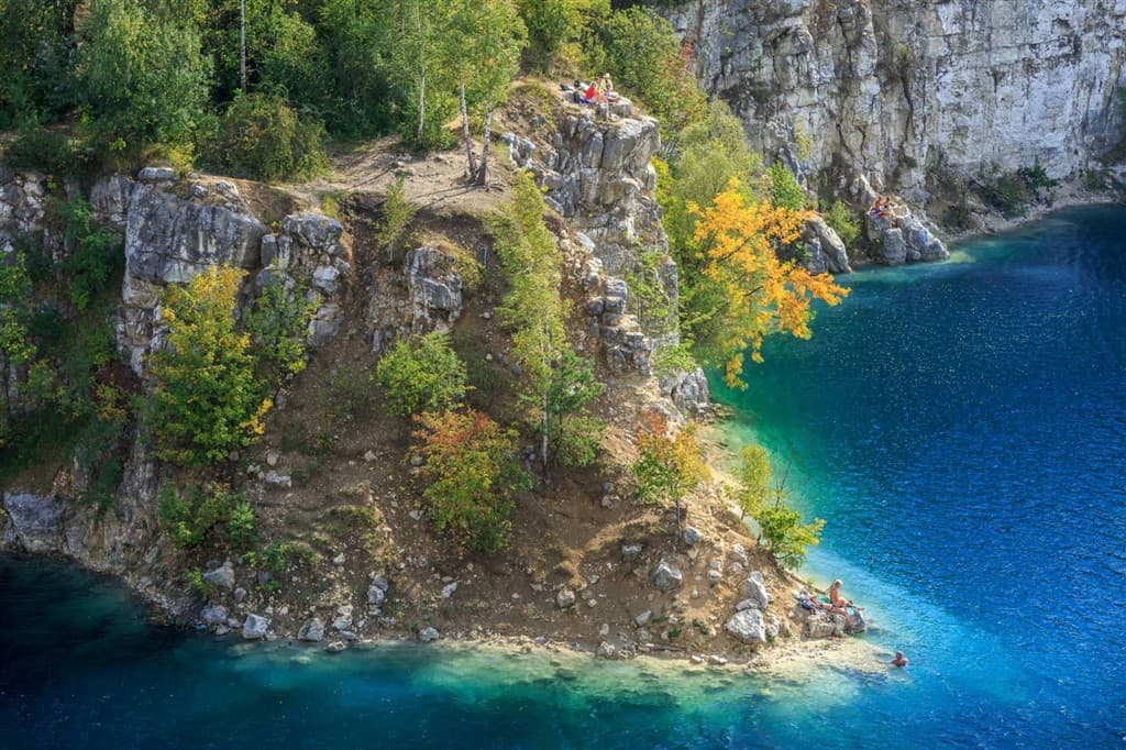 Kúpanie v Modrej lagúne pri Krakowe
