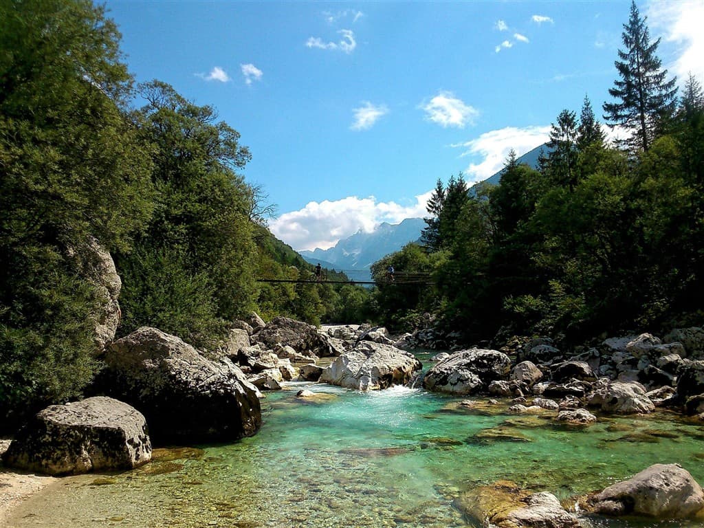 Soča a krásy Júlskych Álp