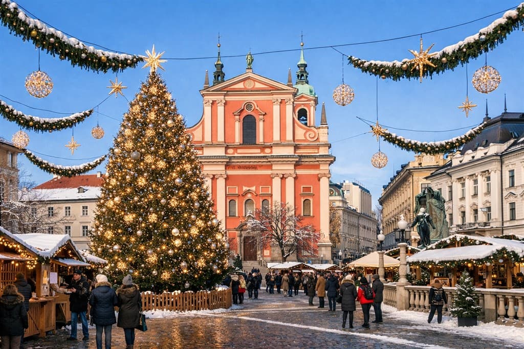 Advent v Slovinsku – Ľubľana a jazero Bled