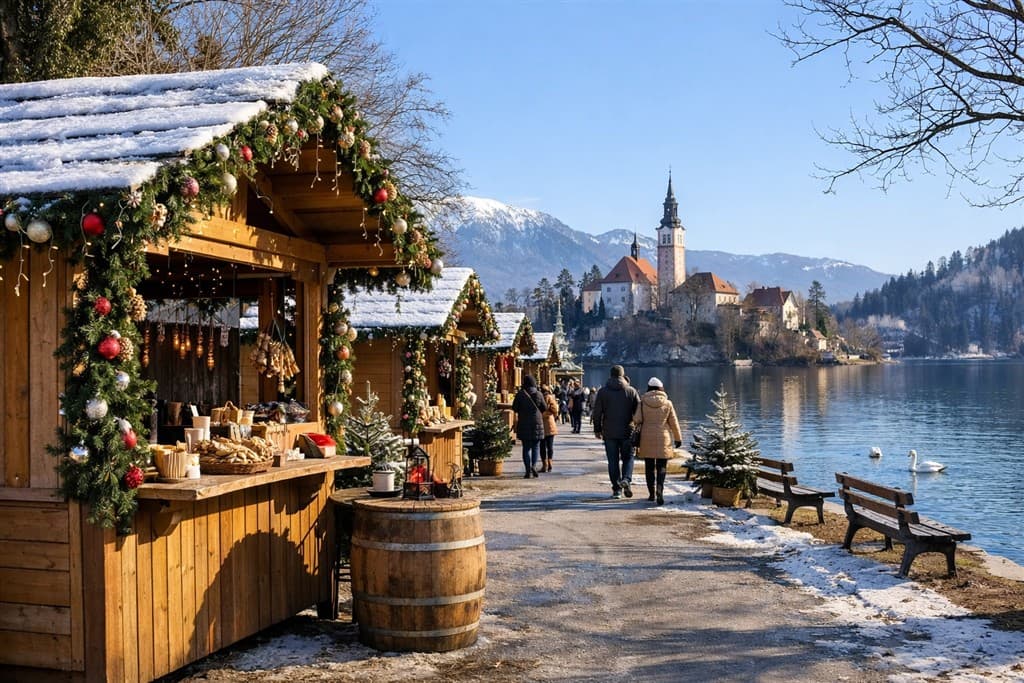 Advent v Slovinsku – Ľubľana a jazero Bled