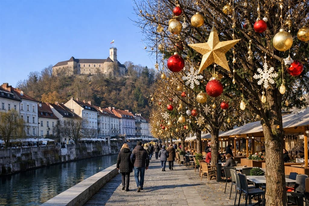 Advent v Slovinsku – Ľubľana a jazero Bled