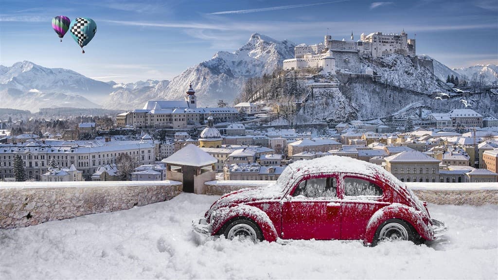 Adventný Salzburg a čarovný zámok Hellbrunn