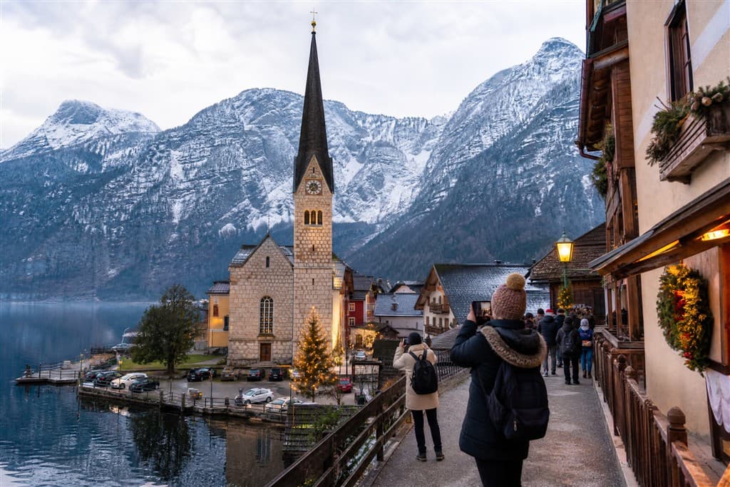 Advent v Hallstatte a Wolfgangsee