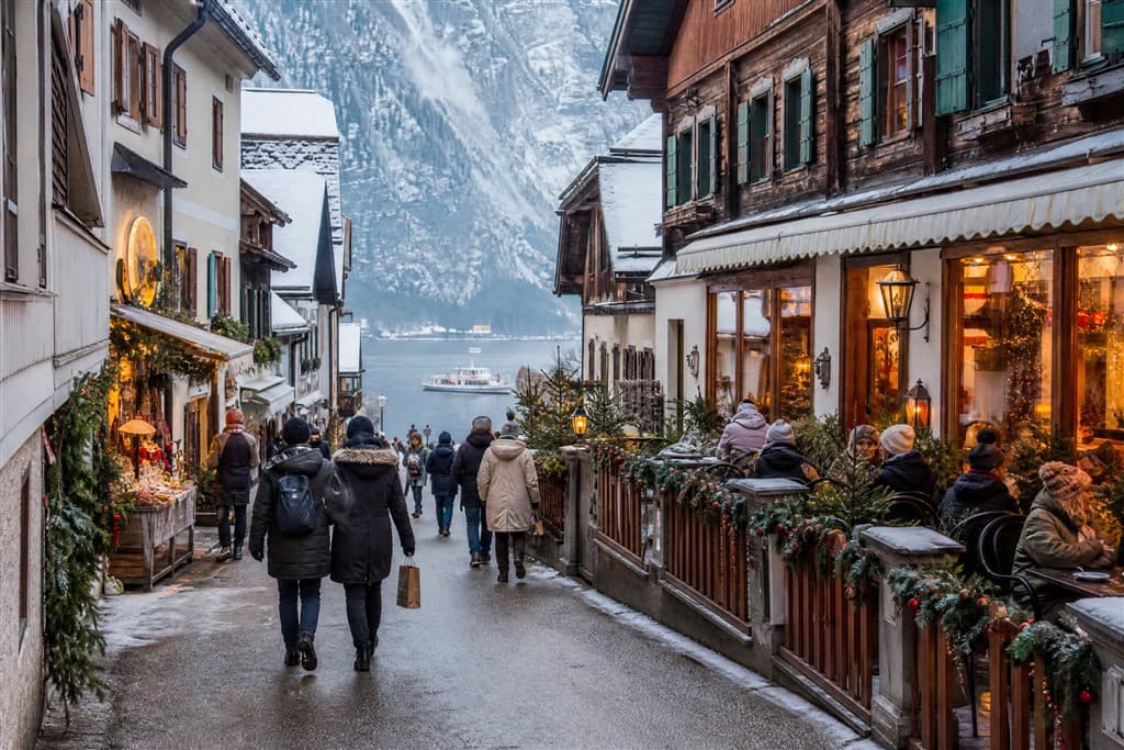 Advent v Hallstatte a Wolfgangsee
