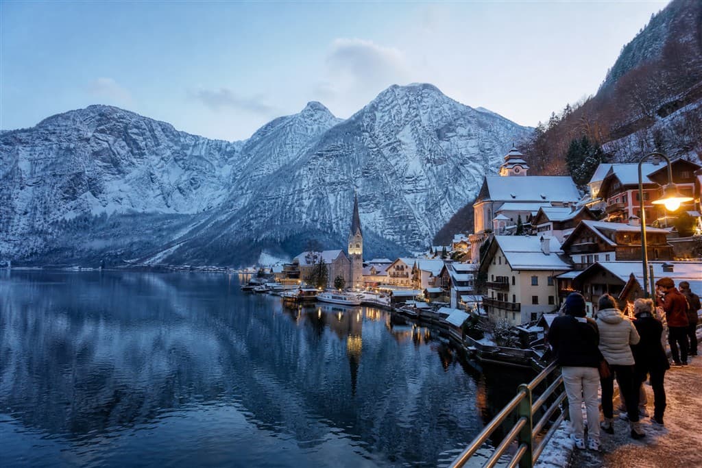 Advent v Hallstatte a Wolfgangsee