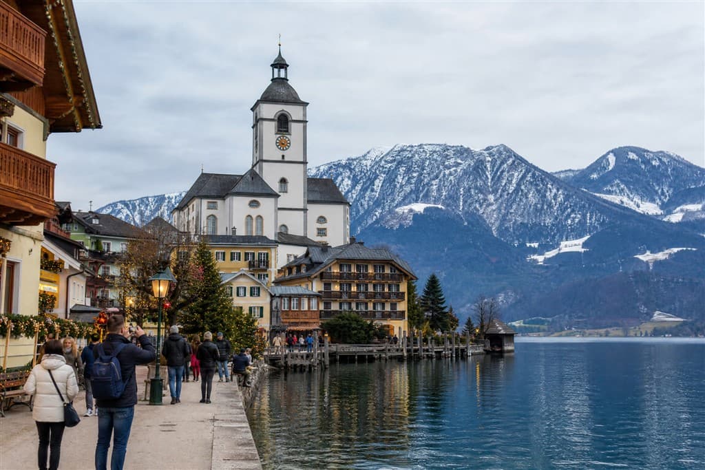 Advent v Hallstatte a Wolfgangsee