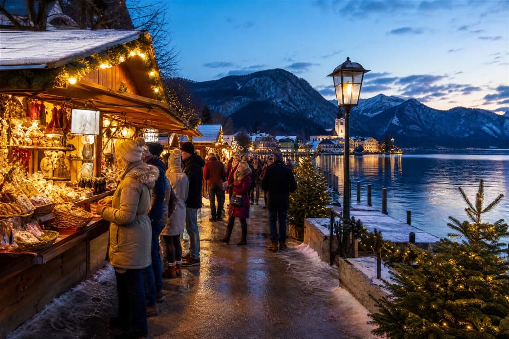 Advent v Hallstatte a Wolfgangsee