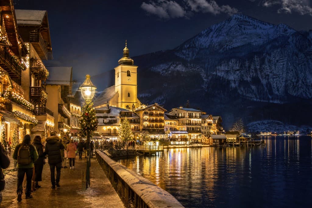 Advent v Hallstatte a Wolfgangsee