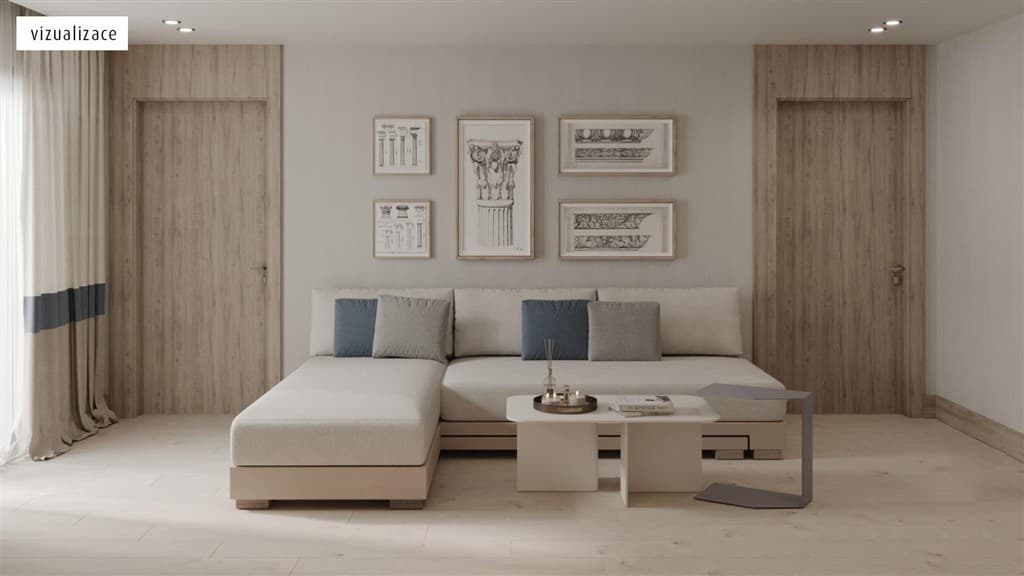 Rohový apartmán - vizualizácia