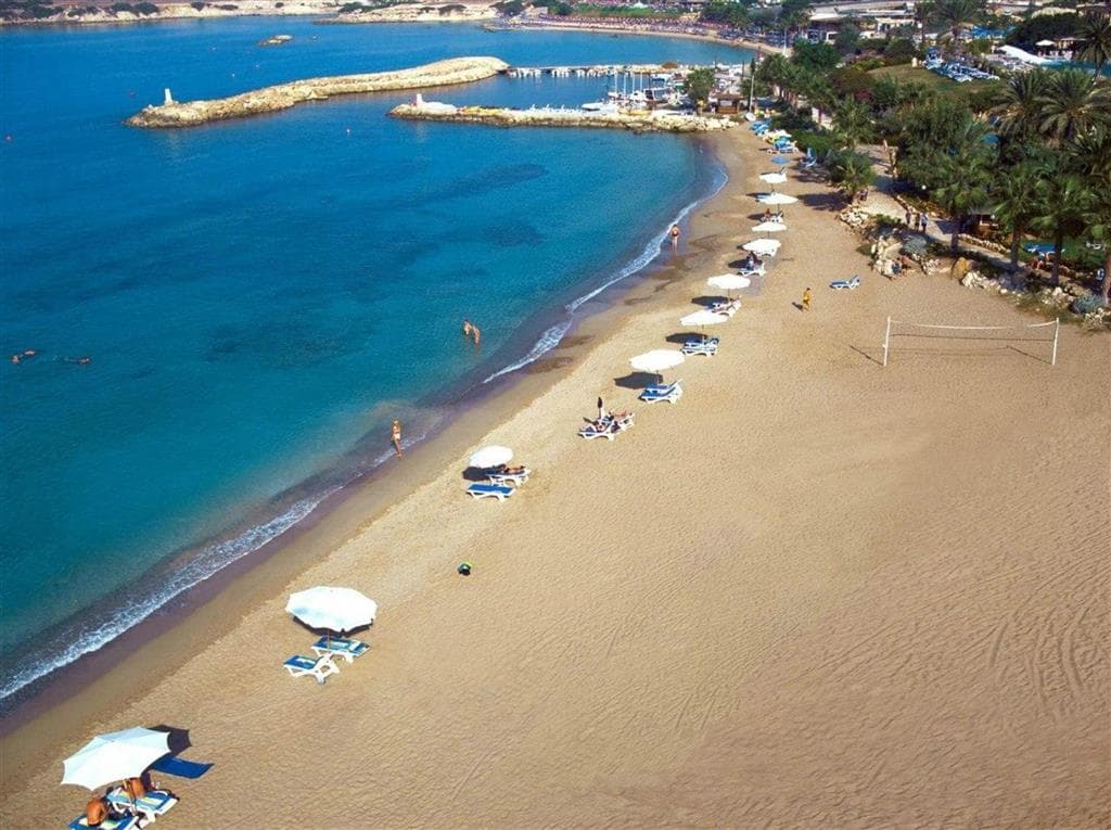 Coral Beach Hotel Resort - pláž - letecký zájazd  - Cyprus, Coral Bay