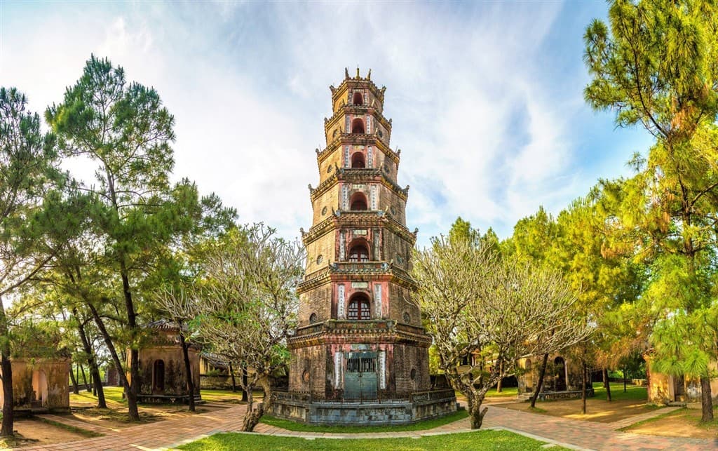 Ikonická pagoda Thien Mu