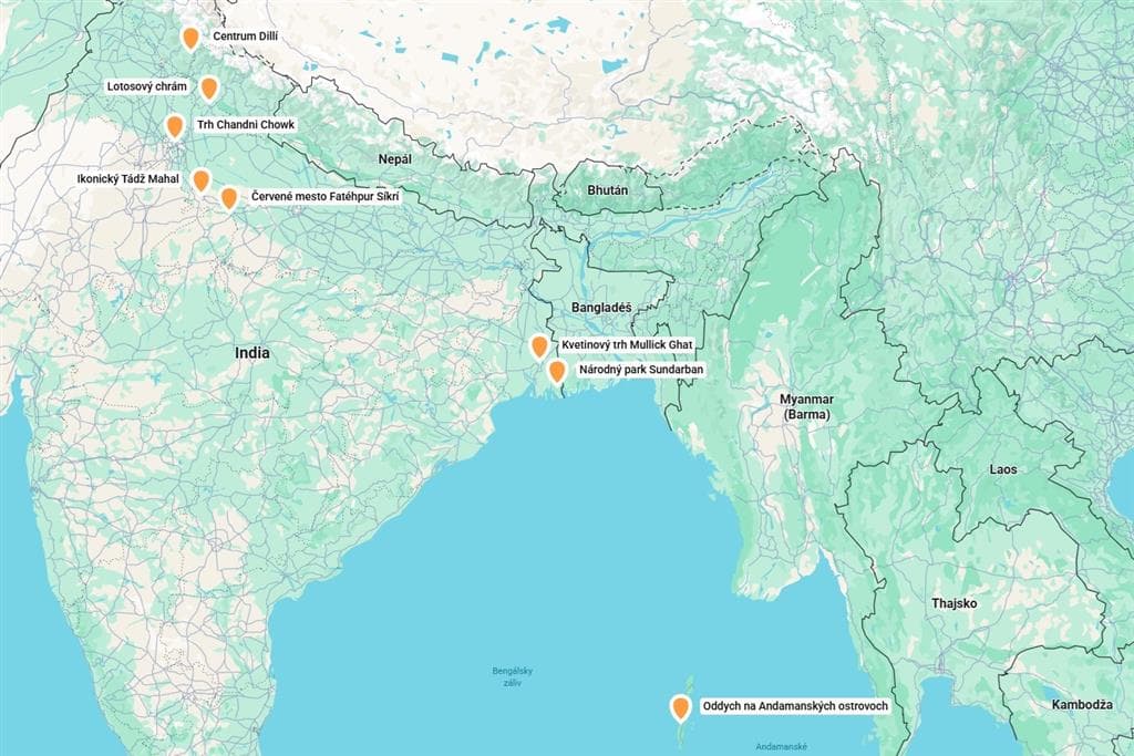 Tajomná India & Andamanské ostrovy: Od Tádž Mahalu po tropický raj