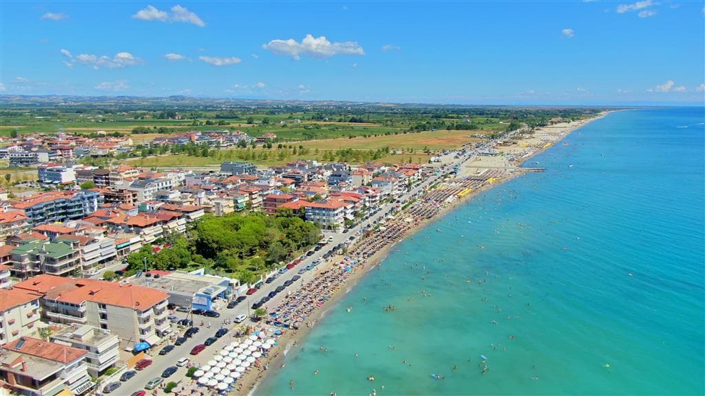 Panoráma - autobusová doprava  - Grécko, Olympská riviéra, Paralia