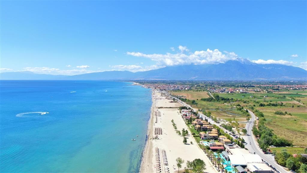 Panoráma - autobusová doprava  - Grécko, Olympská riviéra, Paralia