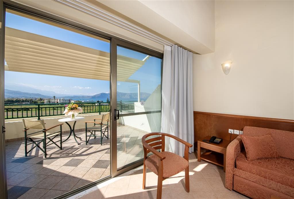 Hotel Hydramis Palace-izba a výhľad-letecký zájazd -Kréta-Kavros