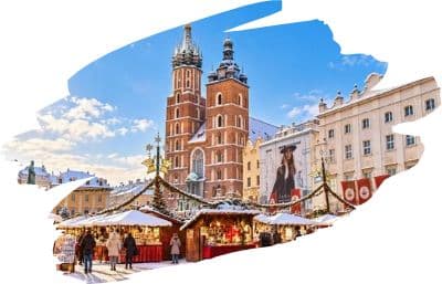 , autobusový poznávací zájazd, Predvianočný Krakow a Wieliczka
