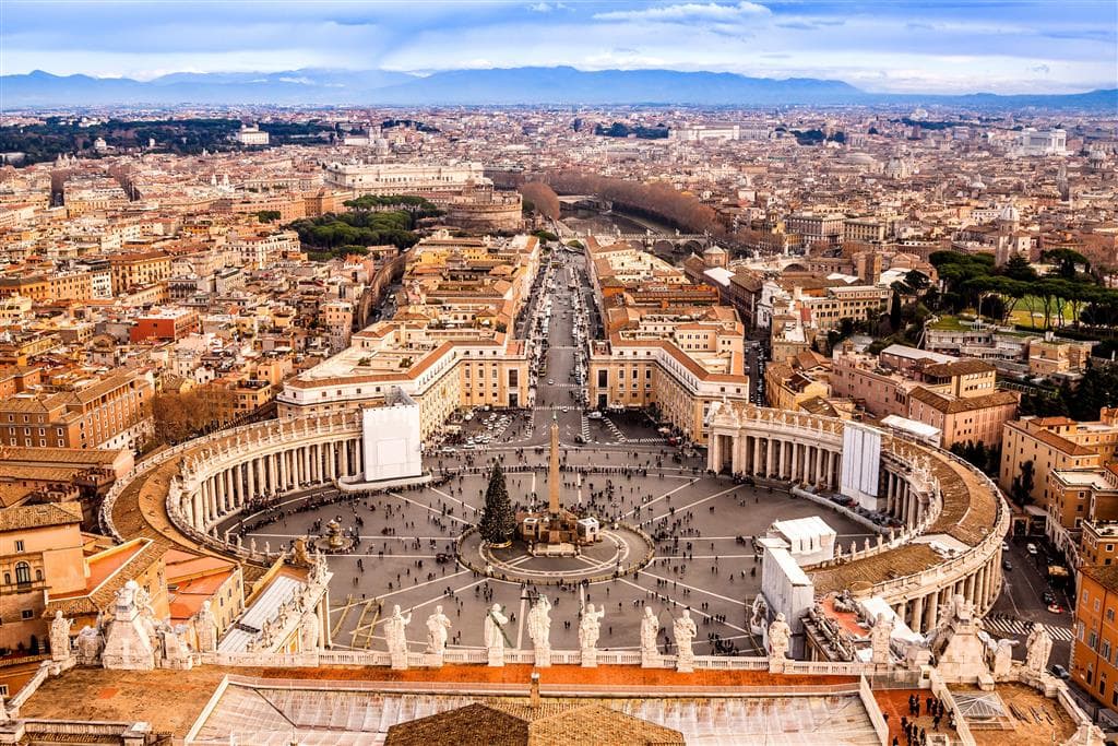 , Letecký poznávací zájazd, Taliansko, Predvianočná atmosféra v Ríme, Námestie sv. Petra
