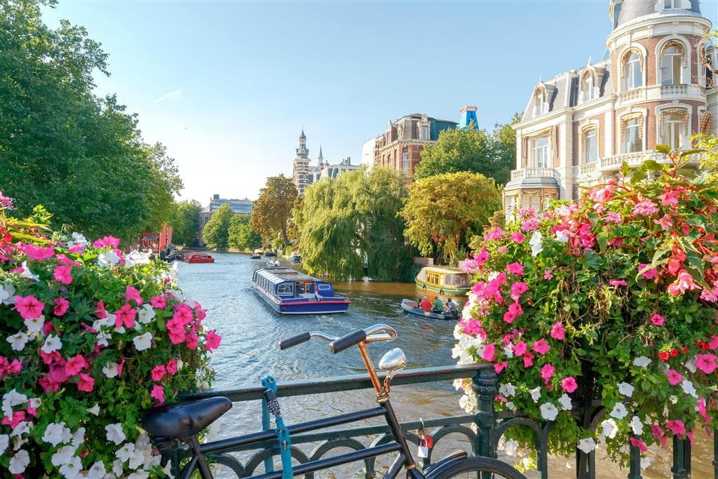 , autobusový poznávací zájazd, Kvetinové Holandsko a Belgicko, Amsterdam, mestský kanál