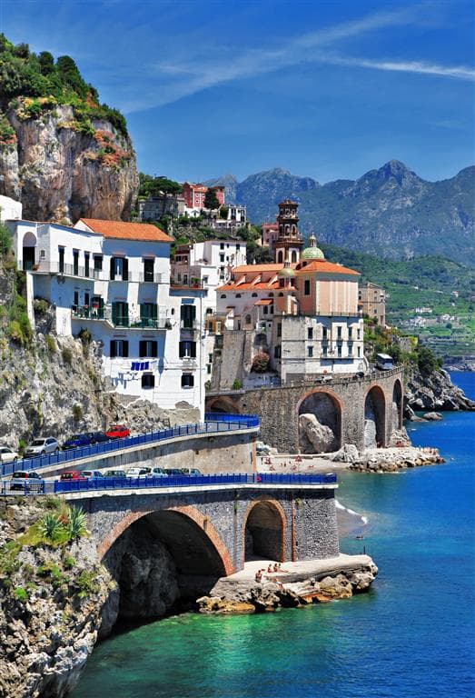 , autobusový poznávací zájazd, Kampánia s pobytom pri mori, Positano