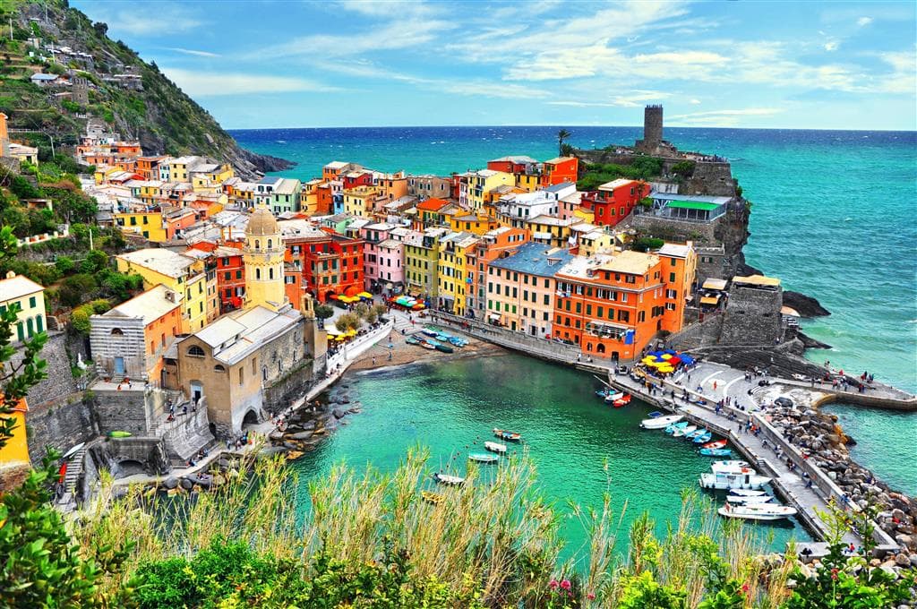 , autobusový poznávací zájazd, Ligúrska riviéra s kúpaním, Cinque Terre, Vernazza