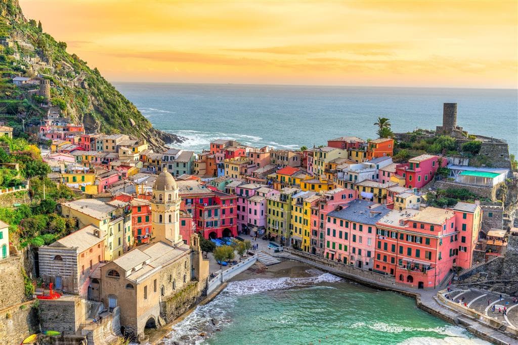 , autobusový poznávací zájazd, Ligúrska riviéra s kúpaním, Cinque Terre, Vernazza