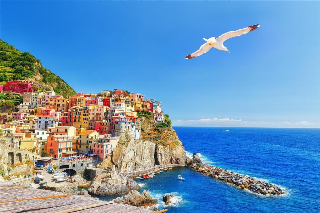 , autobusový poznávací zájazd, Ligúrska riviéra s kúpaním, Cinque Terre, Manarola