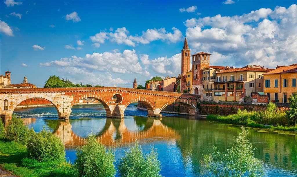 , autobusový poznávací zájazd, Okruh severným Talianskom, Verona, Ponte di Pietra