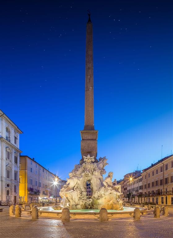 , autobusový poznávací zájazd, Rím - metropola Talianska, Piazza Navona, Fontána štyroch riek