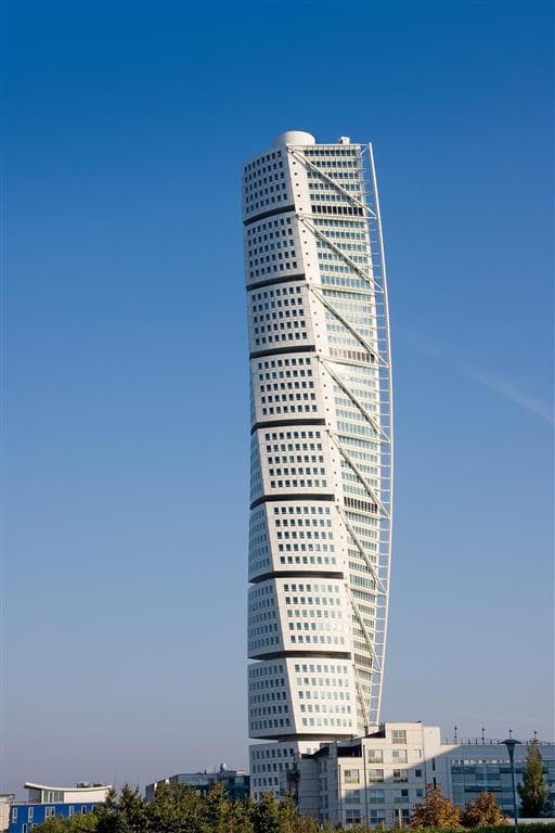 , autobusový poznávací zájazd, Škandinávsky okruh, Švédsko, Malmo, Turning Torso mrakodrap