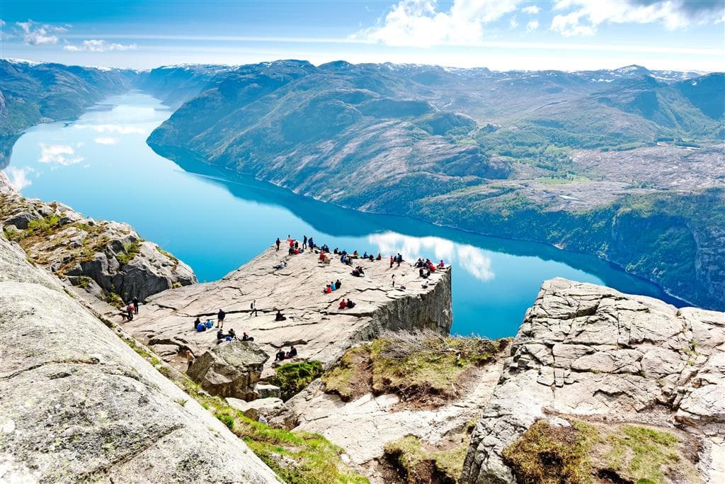 , autobusový poznávací zájazd, Škandinávsky okruh, Nórsko, Lysefjord Preikestolen