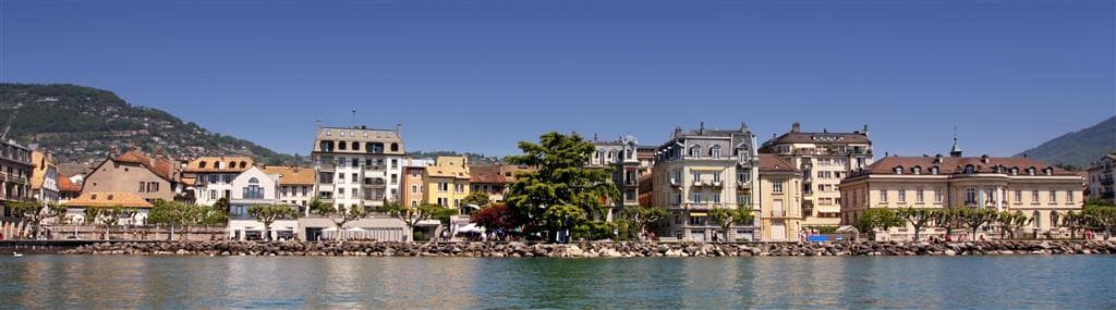 , autobusový poznávací zájazd, Švajčiarsko, Vevey, Ženevské jazero