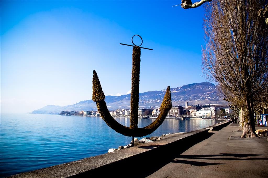 , autobusový poznávací zájazd, Švajčiarsko, Vevey, Ženevské jazero