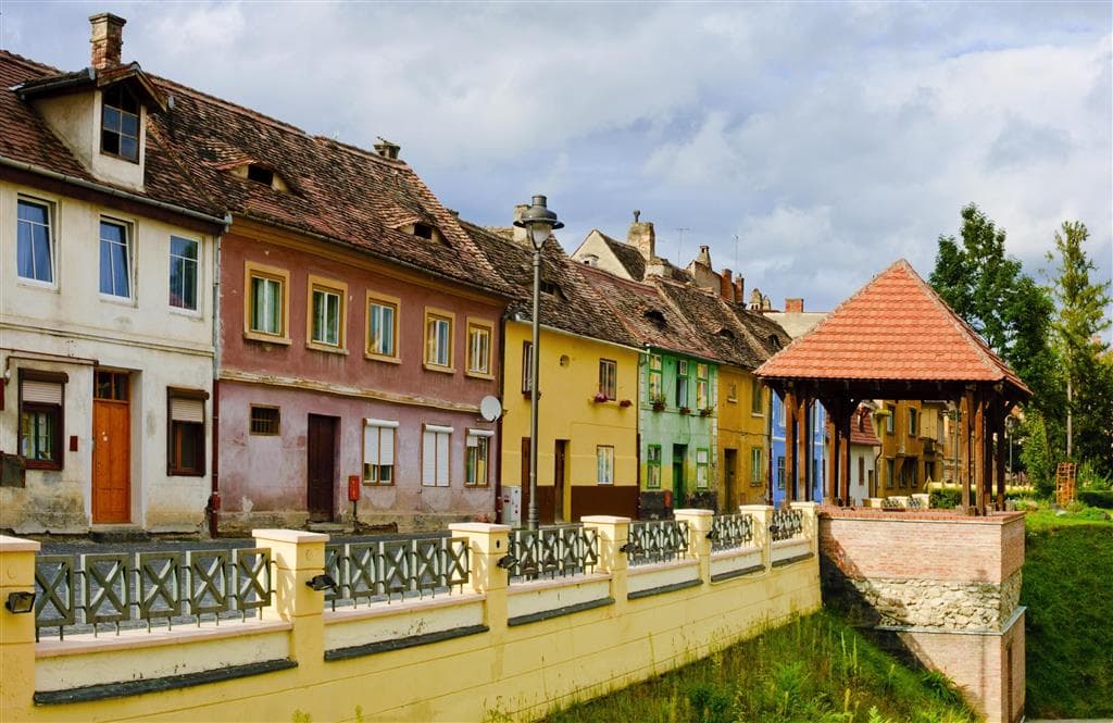 , autobusový poznávací zájazd, Rumunsko - Sedmohradsko a Transylvánia, Sibiu, typická architektúra