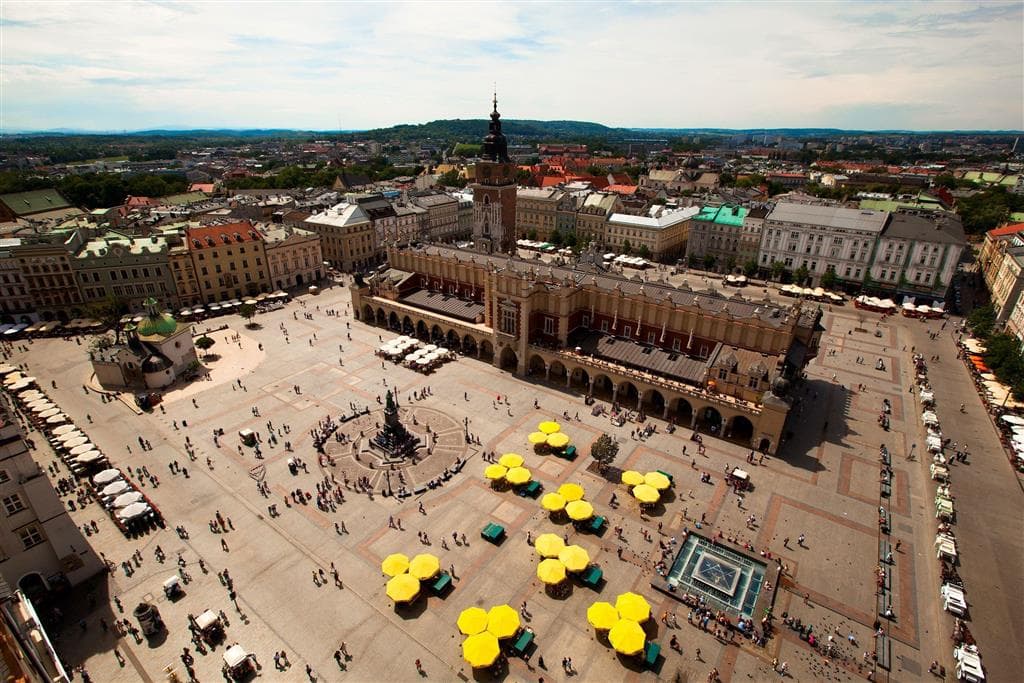, autobusový poznávací zájazd, Krakow a Wroclaw, Krakow, Rynek Glowny