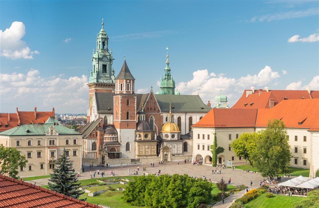 , autobusový poznávací zájazd, Krakow a Wroclaw, Wawel, socha sv. Váslava a sv. Stanislava