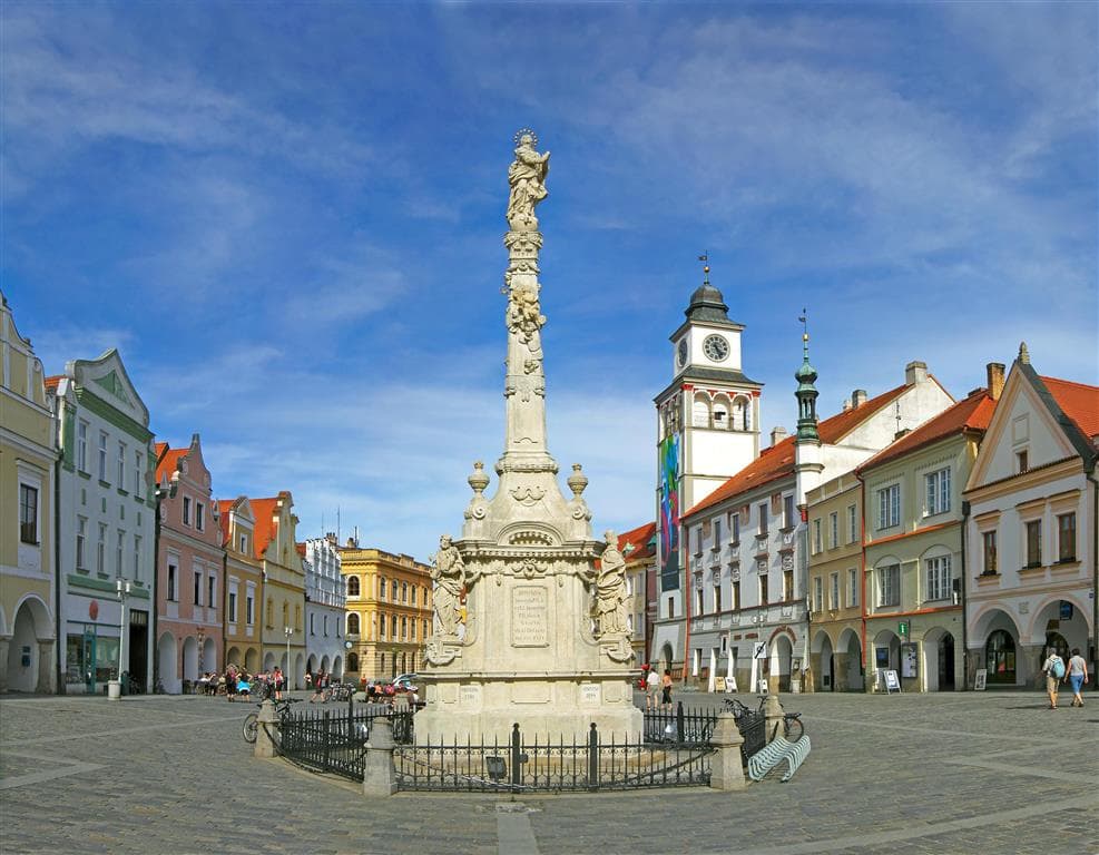 , autobusový poznávací zájazd, Česko a Rakúsko, Třeboň, hlavné námestie