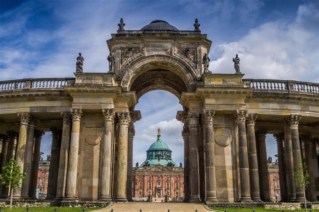 , atobusový poznávací zájazd, Nemecko, Postupim, vstup do parku Sanssouci