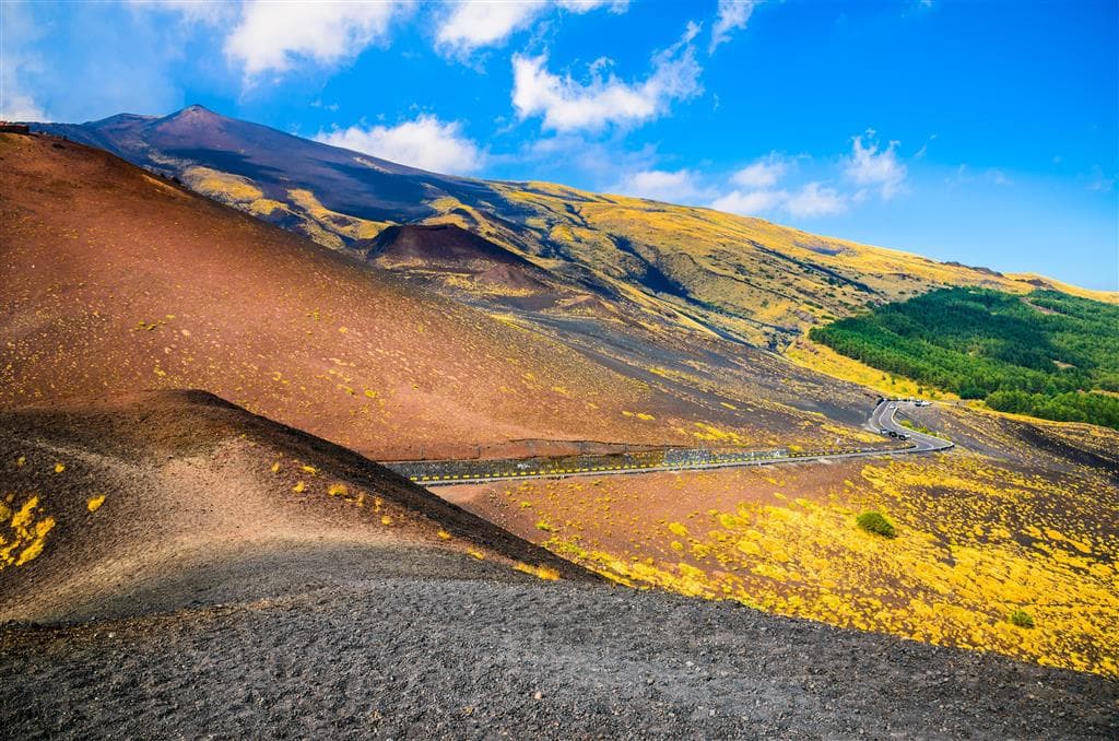 , Letecký poznávací zájazd, Sicília a Liparské ostrovy, Etna