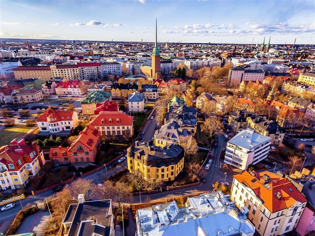 , autobusový poznávací zájazd, Pobaltie a Helsinki, Helsinki z vtáčej perspektívy
